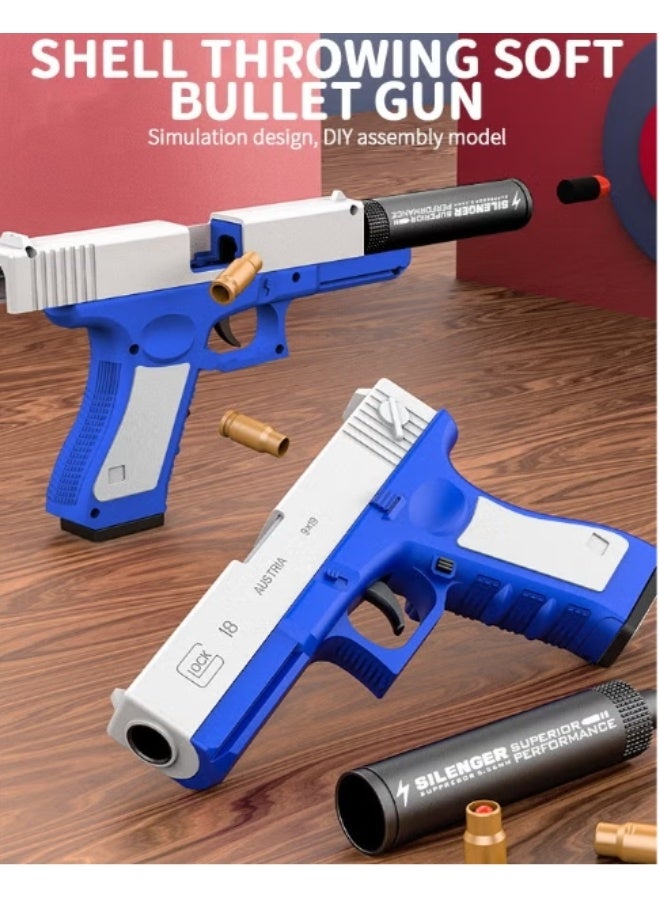 الواحة-TH مسدسات ألعاب برصاص إسفنجي، مسدس غلوك برصاص إسفنجي متواصل، مسدس ألعاب رغوي، ألعاب إطلاق نار، مسدسات ألعاب للأطفال برصاص إسفنجي مع رصاصة إسفنجية من مادة إيفا - Image 2